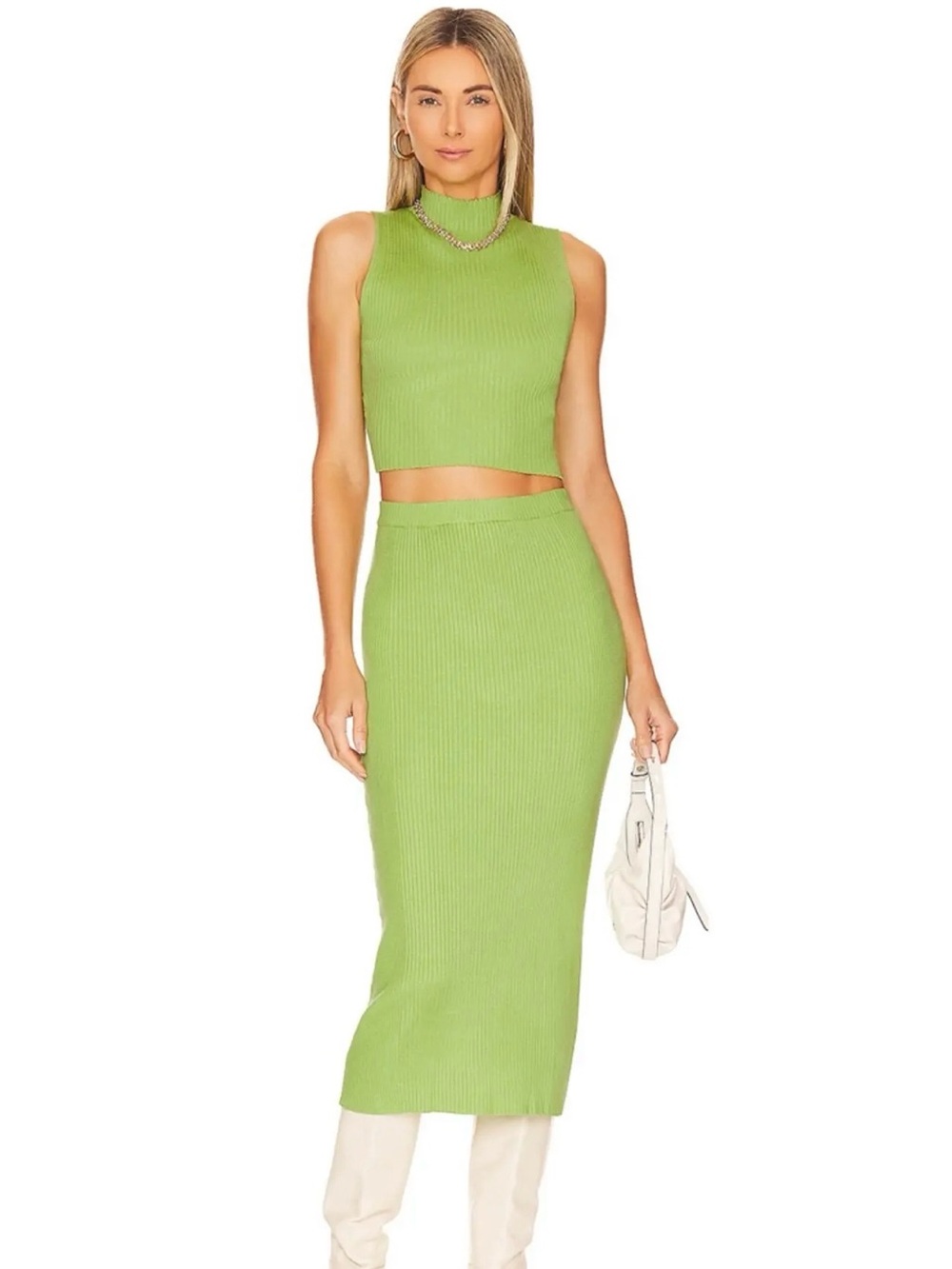 More to Come Green Skirt Set
